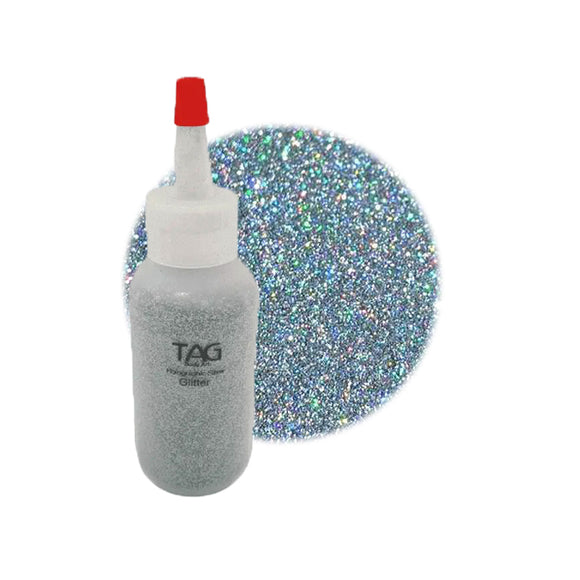 TAG Holographic silver 15ml (1/2oz) Puffer Bottle